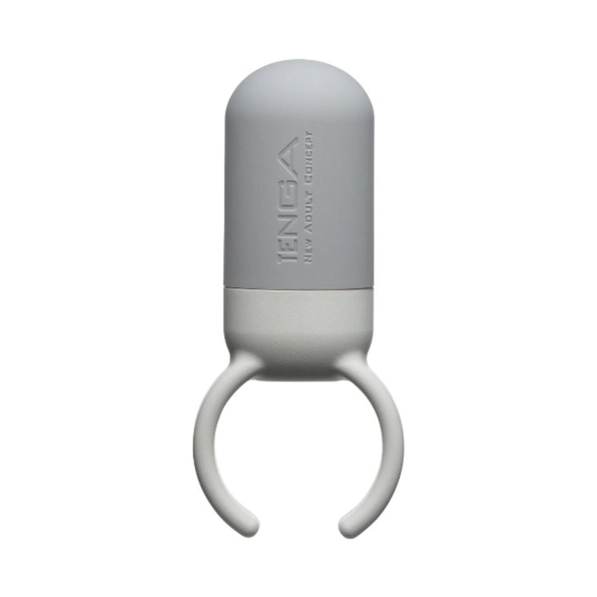 Anillo vibrador Tenga Gris para el pene, con vibración integrada, fabricado en TPE suave y flexible, ideal para mejorar la erección