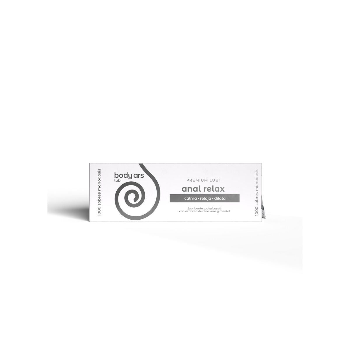 Lubricante Anal Relax Body Ars 4 ml monodosis, base de agua, formato práctico y discreto para experiencia íntima segura y natural.