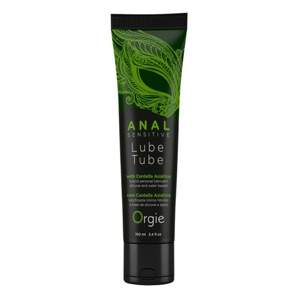 Lubricante Anal Sensitive Lube Tube Orgie 100 ml, textura duradera y suave, compatible con juguetes eróticos y envío discreto.