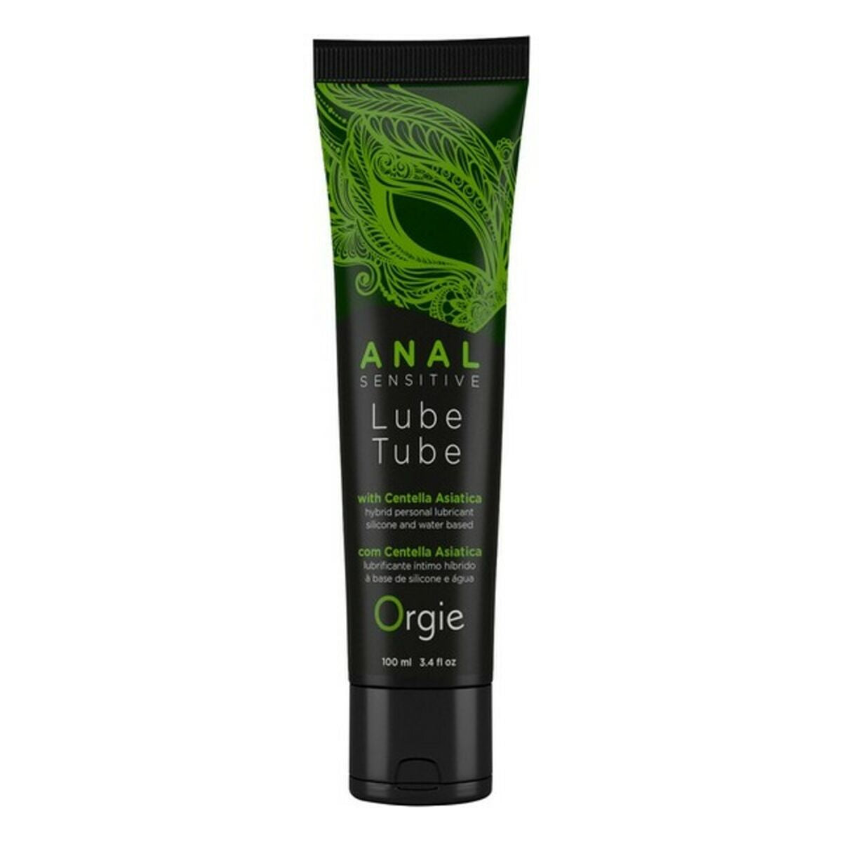 Lubricante Anal Sensitive Lube Tube Orgie 100 ml, textura duradera y suave, compatible con juguetes eróticos y envío discreto.