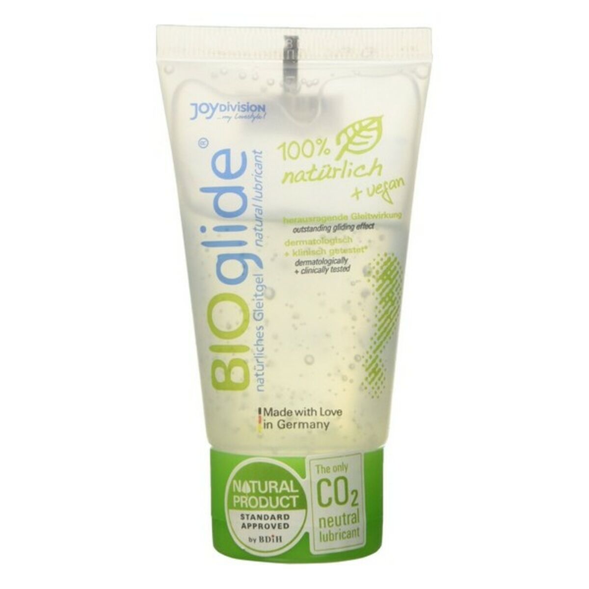 Lubricante Con Base de Agua Bio Glide Joydivision 40 ml vegano ecológico base agua compatible con preservativos