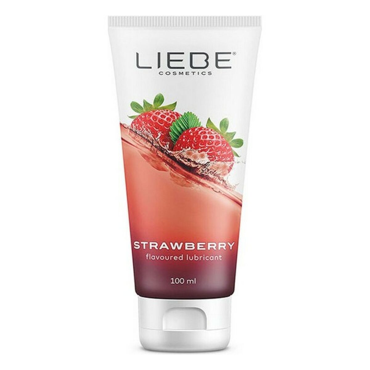 Lubricante Con Base de Agua Fresa Liebe 100 ml comestible base de agua sabor a fresa fabricado en España