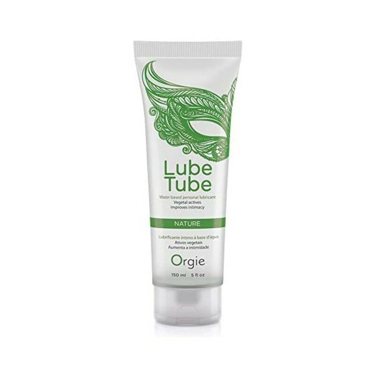 Lubricante Con Base de Agua Orgie Lube Tube 150 ml, fórmula neutra compatible con juguetes y preservativos, fabricado en España.