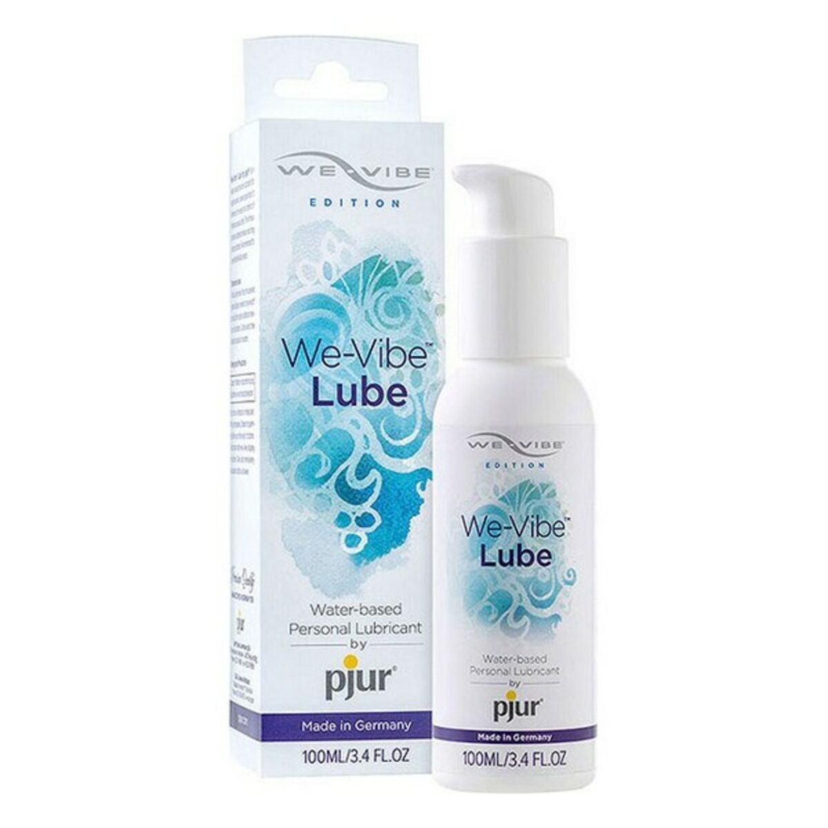 Lubricante Con Base de Agua Pjur We-Vibe Lube  100 ml compatible con preservativos fabricado en Alemania