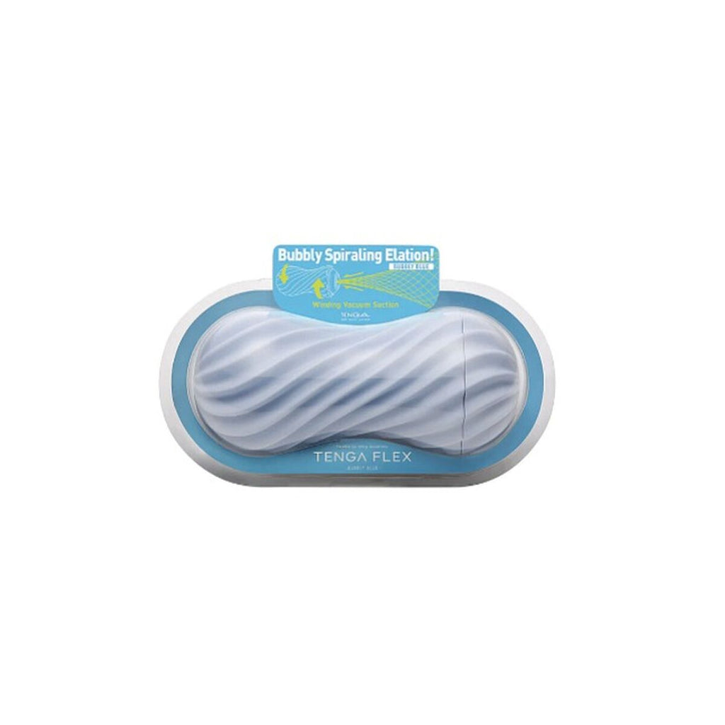 Masturbador Tenga Bubbly Spiratin Elation  ergonómico fabricado en polipropileno y elastómero, diseño discreto y suave para placer personalizado.