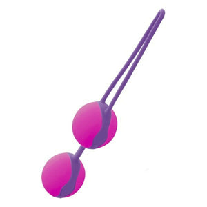 Bolas chinas de silicona en blanco y rosa para ejercicios Kegel y fortalecimiento del suelo pélvico femenino