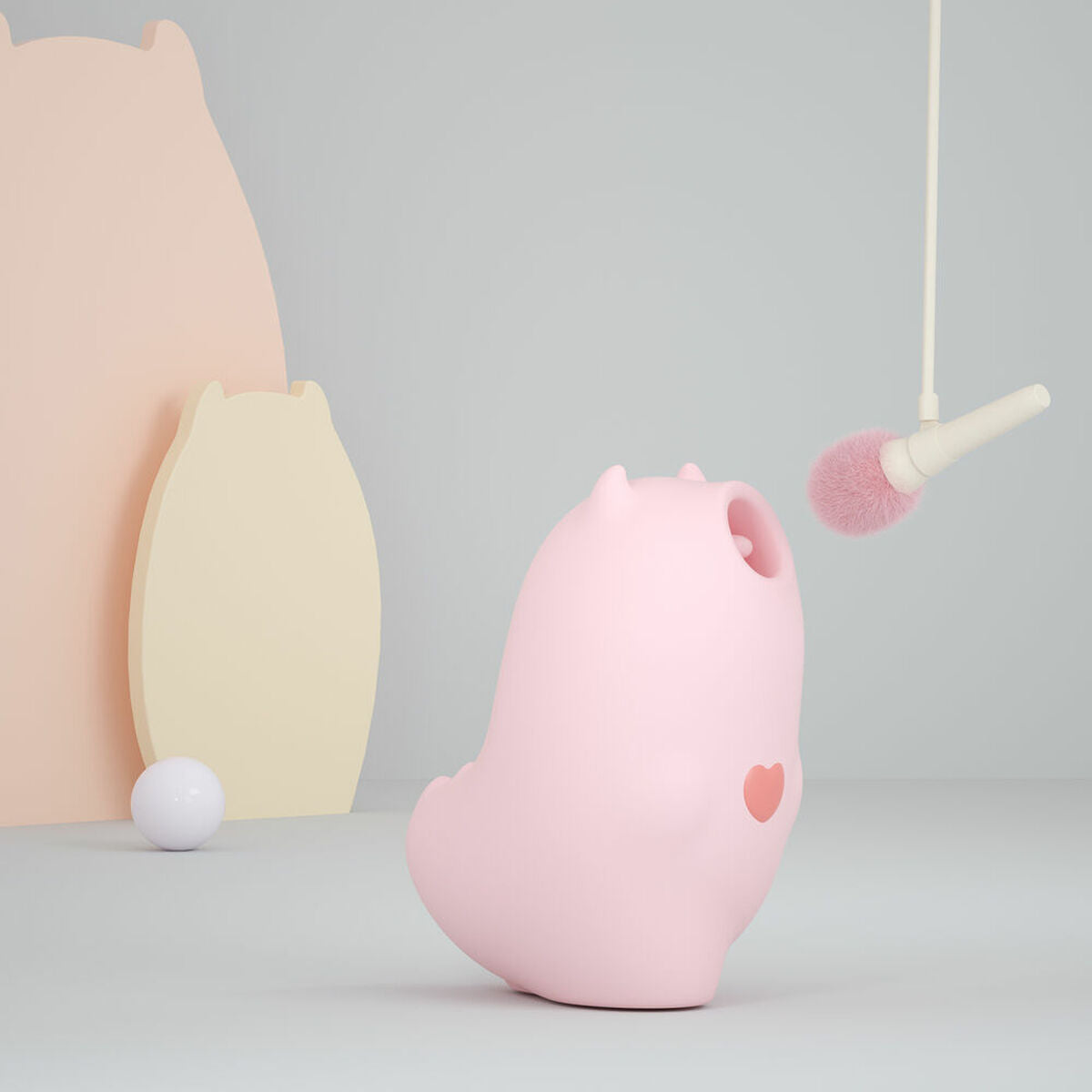 Succionador de Clítoris MonsterPub MAGIC KISS MR DEVIL Rosa de silicona médica con control Bluetooth y uso sumergible