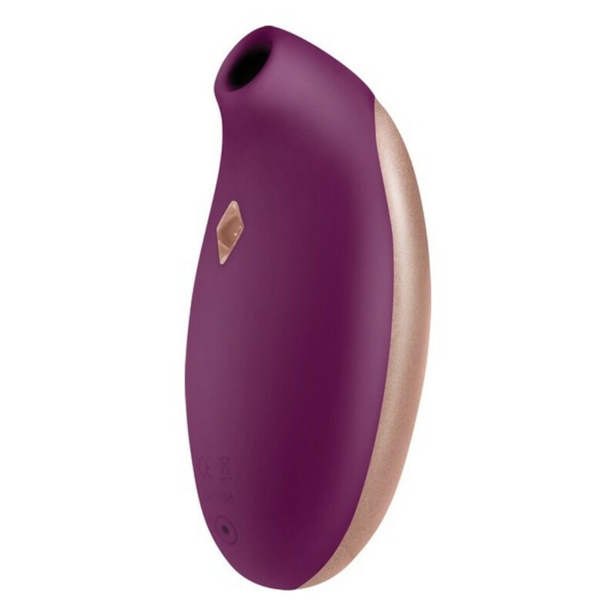 Succionador de Clítoris S Pleasures Dorado Lila impermeable con batería recargable y múltiples intensidades de vibración