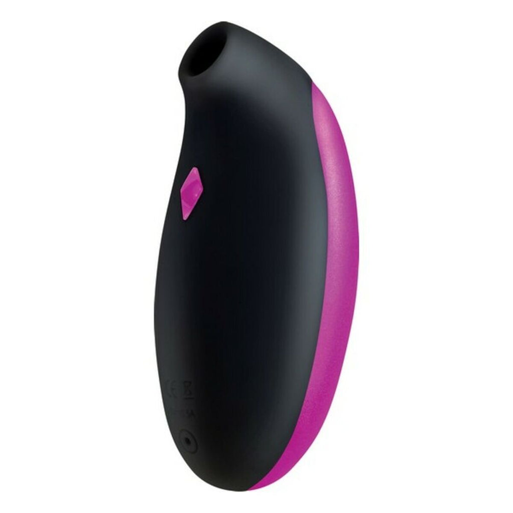 Succionador de Clítoris S Pleasures Negro/Rosa de silicona hipoalergénica negro y rosa con modos de vibración y batería recargable