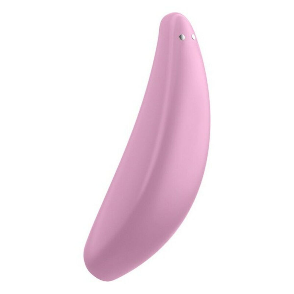 Succionador de Clítoris Satisfyer Curvy 3+ Air Pulse Rosa con control por app, vibración dual y batería recargable de silicona médica