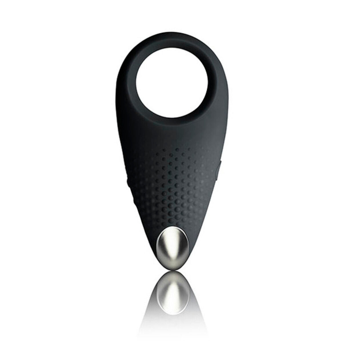  Anillo vibrador para el pene Rocks-Off negro con 10 modos de vibración, silicona suave y diseño ergonómico para estimulación en pareja