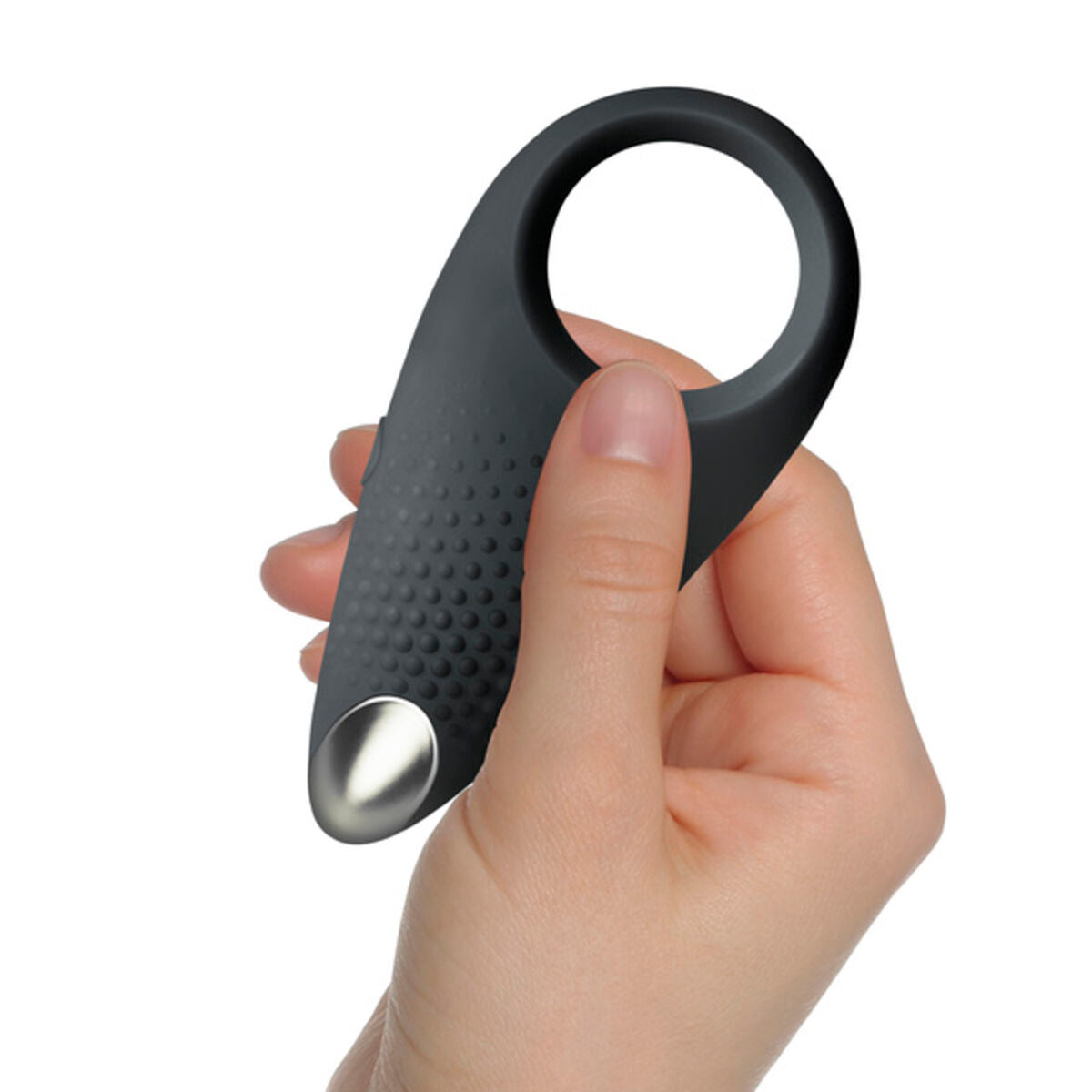  Anillo vibrador para el pene Rocks-Off negro con 10 modos de vibración, silicona suave y diseño ergonómico para estimulación en pareja