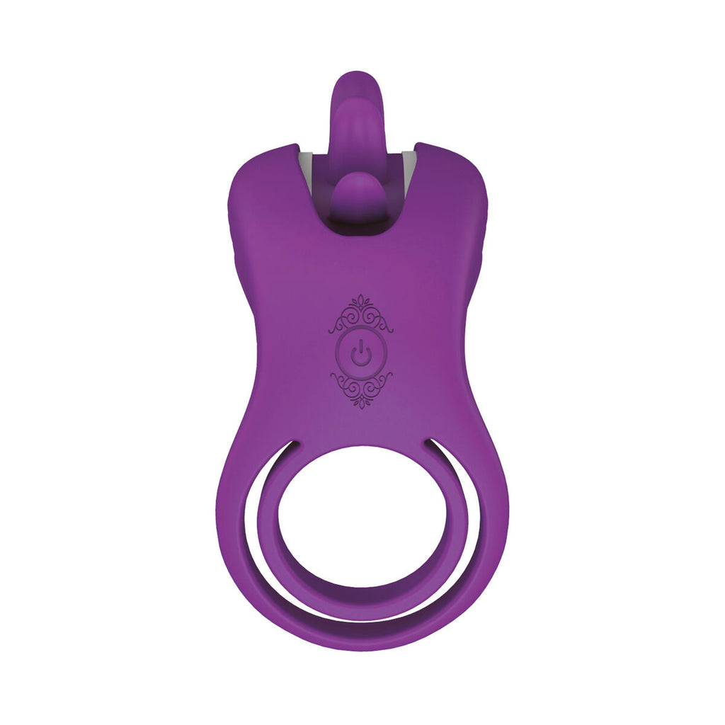 Anillo vibrador S Pleasures SuperFly lila, silicona de grado médico, flexible y ergonómico, con modos de vibración ajustables y motor silencioso para placer discreto.