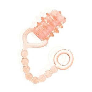 Anillo vibrador The Screaming O Ohoney en silicona naranja y rosa, desechable y estimulante para el clítoris