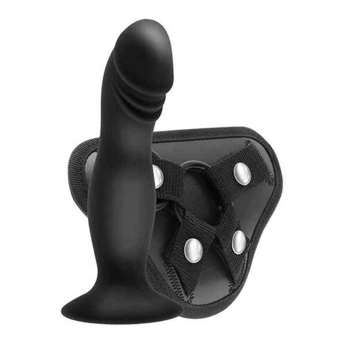 Arnés S Pleasures vibrador impermeable, diseño ergonómico y compacto, con niveles de vibración ajustables y materiales seguros de alta calidad.