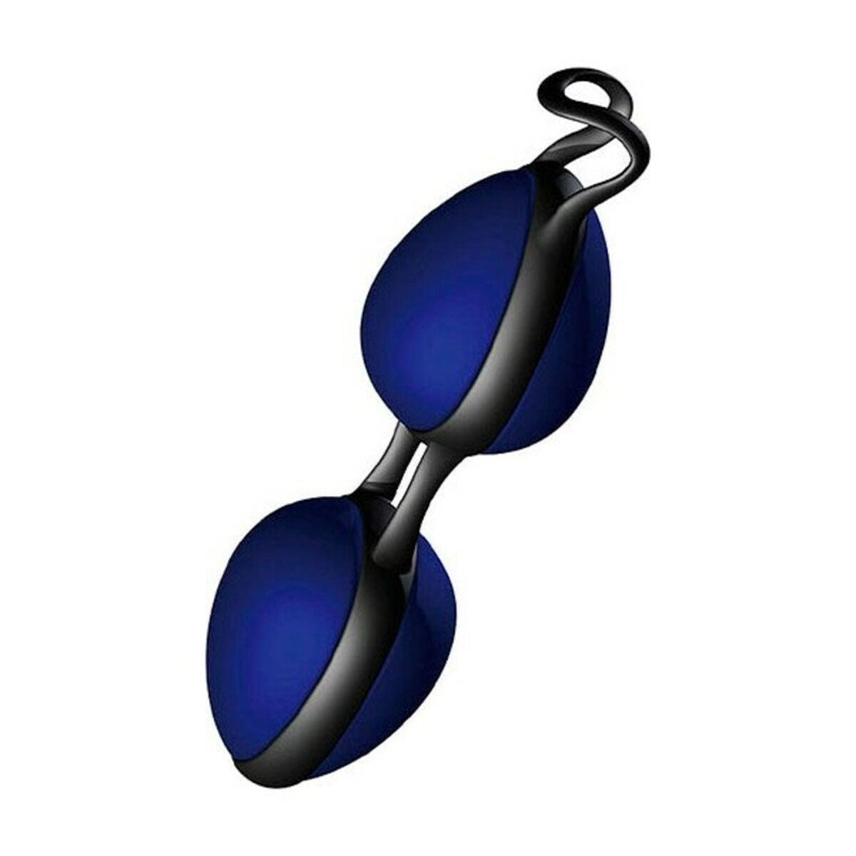 Bolas chinas Joydivision azul oscuro en silicona, ejercitador ergonómico para fortalecer el suelo pélvico femenino