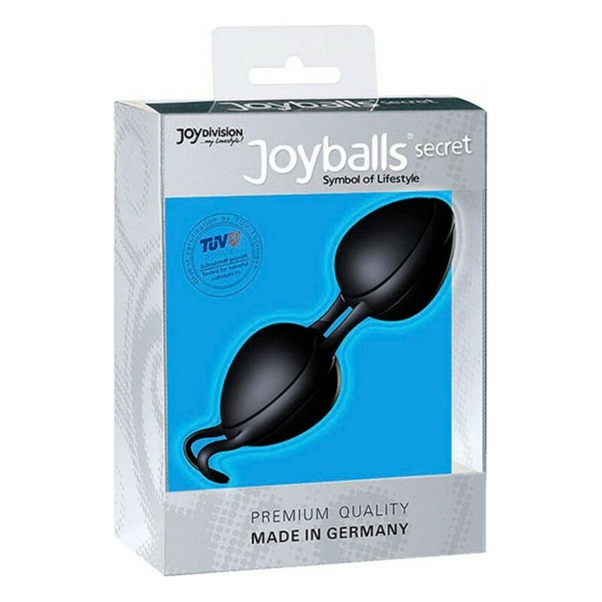 Bolas chinas Joydivision negras para fortalecer el suelo pélvico con diseño ergonómico y discreto