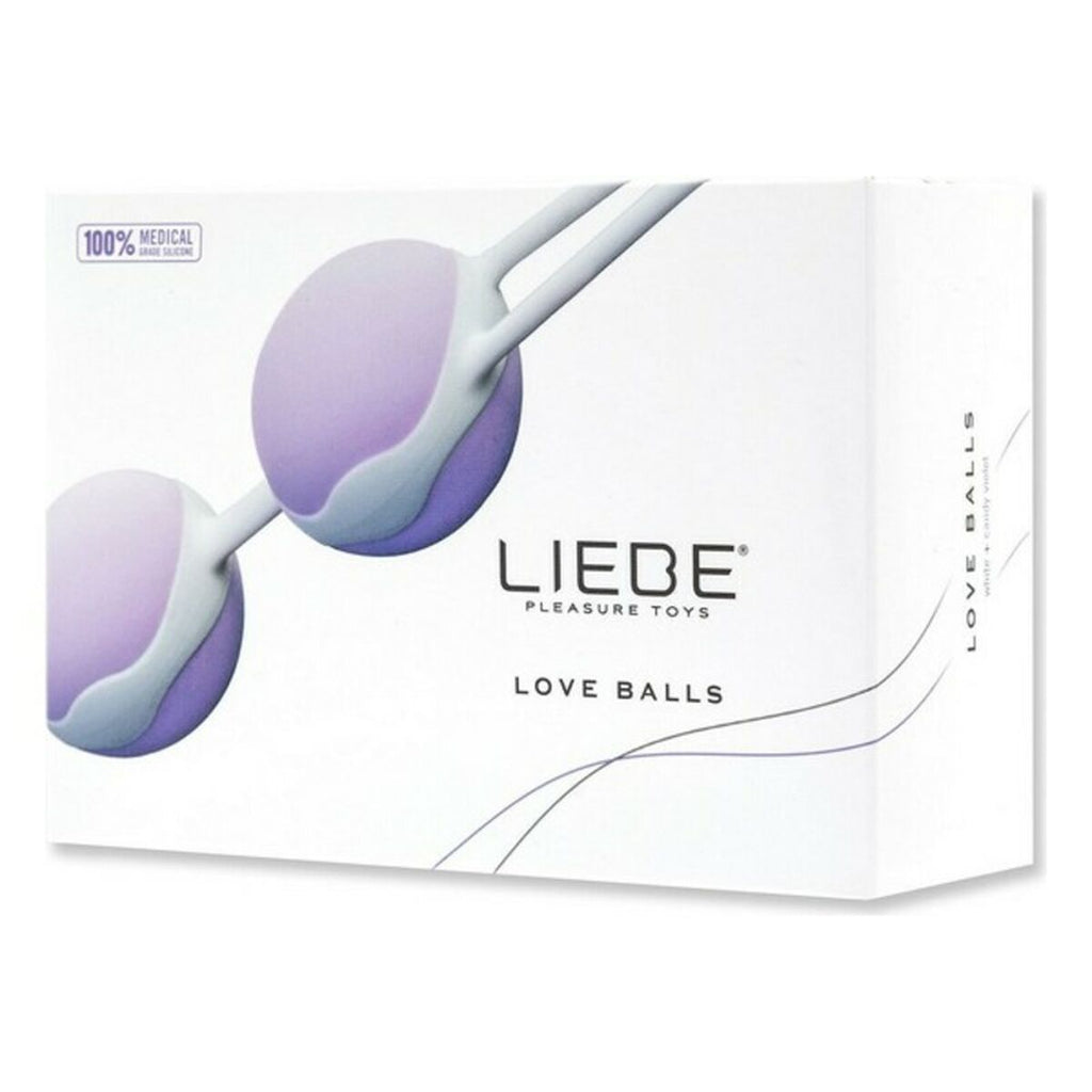 Bolas chinas Liebe de silicona rosa, ejercitador ergonómico para el suelo pélvico y ejercicios de Kegel
