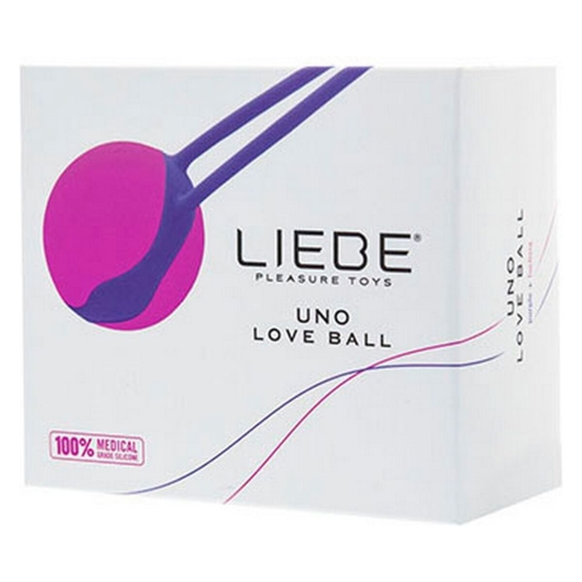 Bola china Liebe Uno Love Ball rosa de silicona médica, ejercitador íntimo ideal para principiantes y fortalecimiento pélvico
