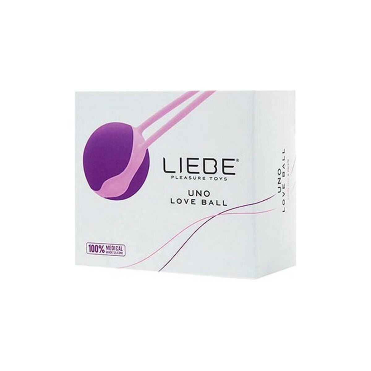 Bola china Liebe Uno Love Ball rosa de silicona médica, ejercitador íntimo ideal para principiantes y fortalecimiento pélvico