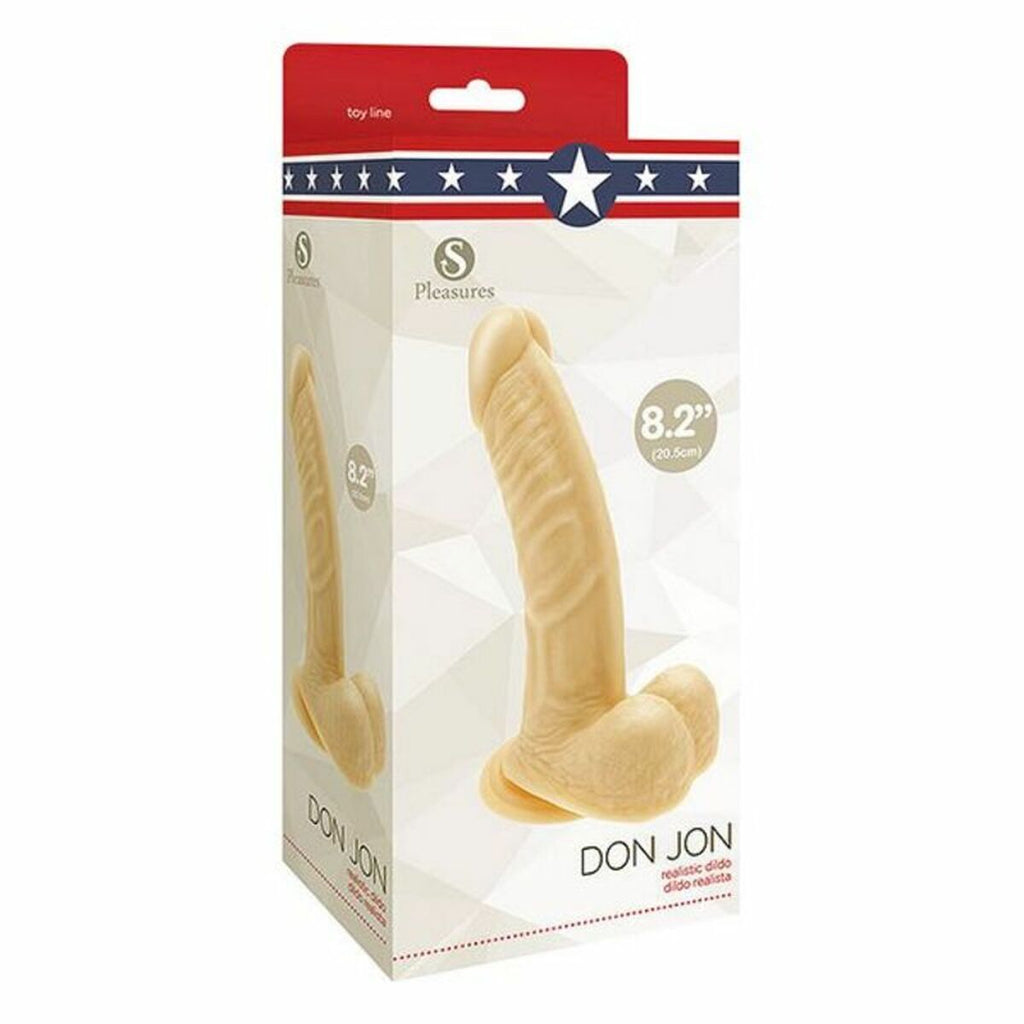 Consolador realista S Pleasures Don Jon PVC 17 cm textura natural y envío discreto