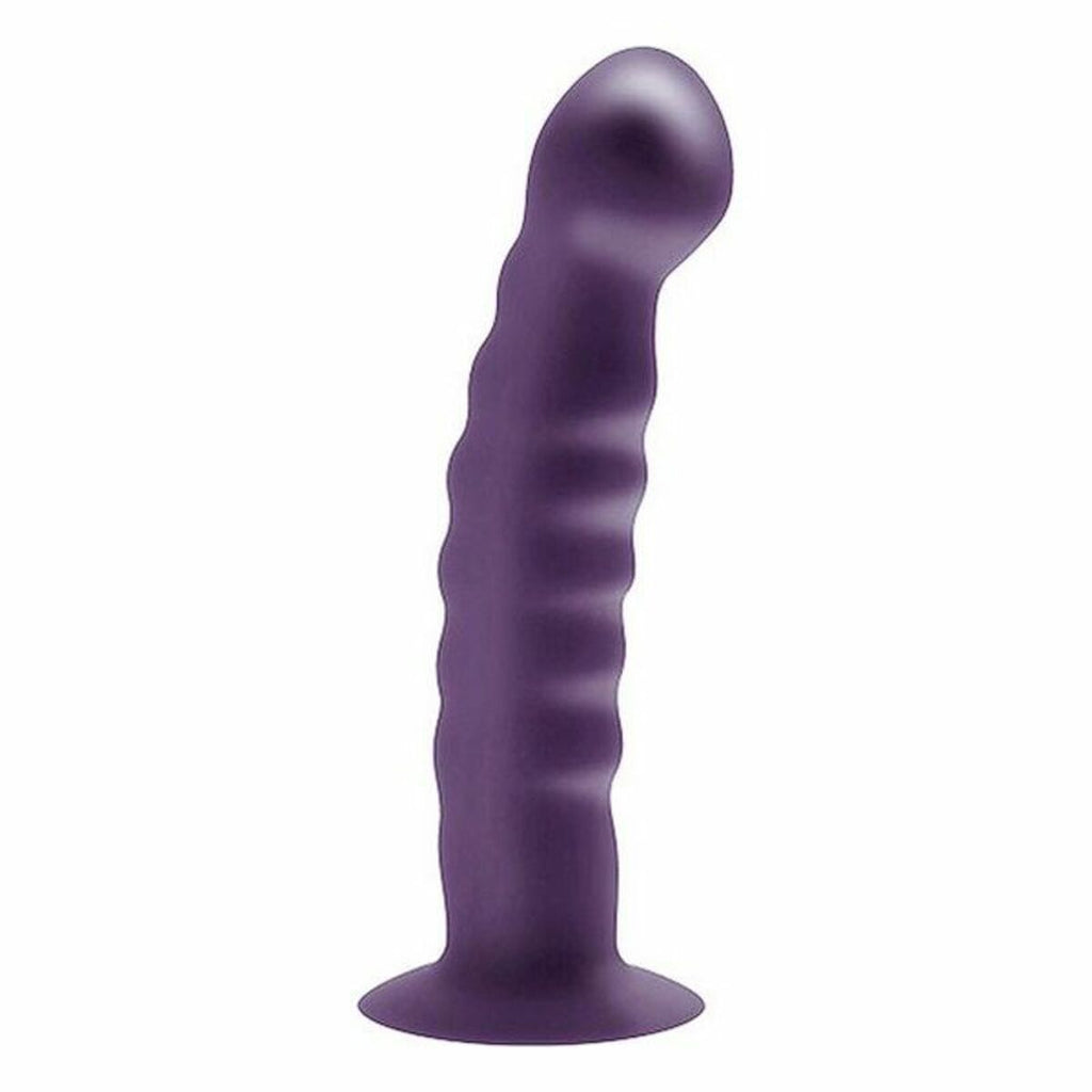 Dildo S Pleasures Bumpy Púrpura con textura ondulada y diseño ergonómico en material seguro y envío discreto