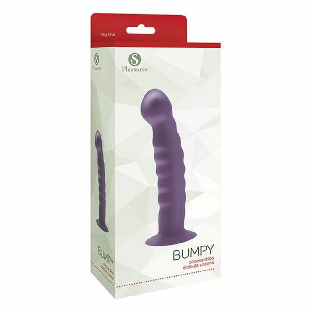 Dildo S Pleasures Bumpy Púrpura con textura ondulada y diseño ergonómico en material seguro y envío discreto