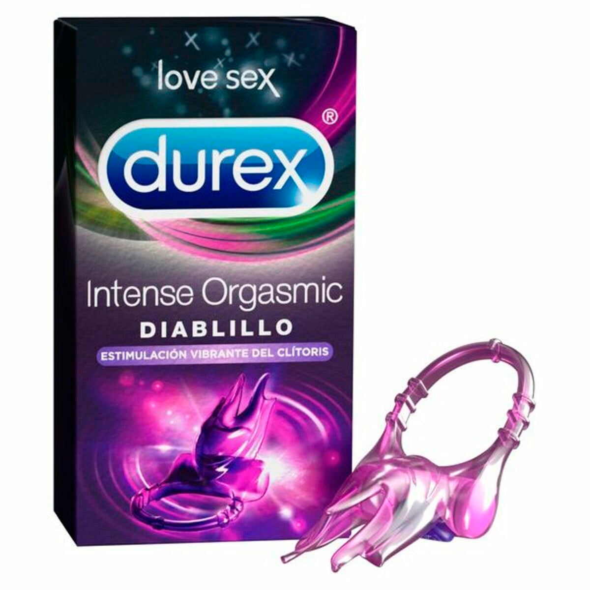  Anillo vibrador Durex Toy Diablillo unisex, silencioso y discreto para estimulación en pareja