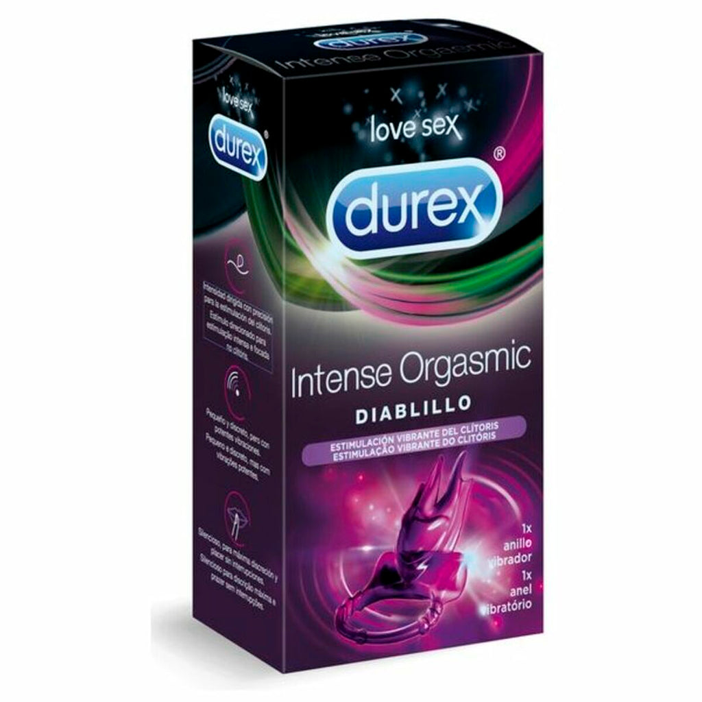  Anillo vibrador Durex Toy Diablillo unisex, silencioso y discreto para estimulación en pareja