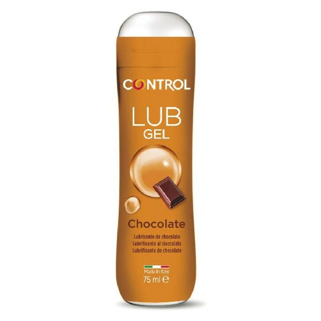 Lubricante Chocolate Control 75 ml base de agua con aroma a chocolate compatible con preservativos y juguetes sexuales