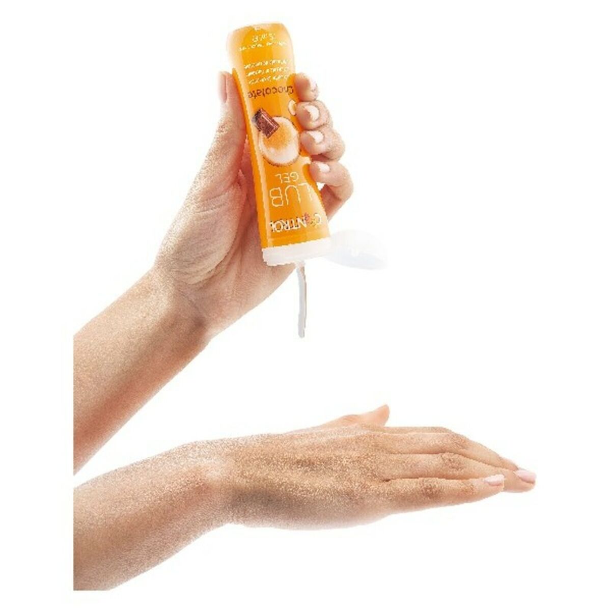 Lubricante Chocolate Control 75 ml base de agua con aroma a chocolate compatible con preservativos y juguetes sexuales