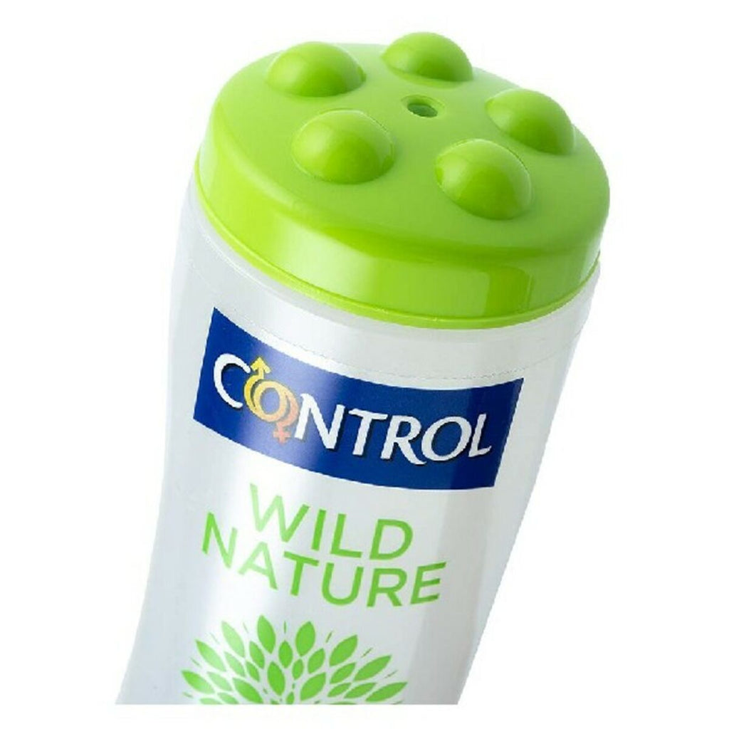 Lubricante con base de agua Wild Nature 3 en 1 Control 200 ml, natural, versátil y con envío discreto