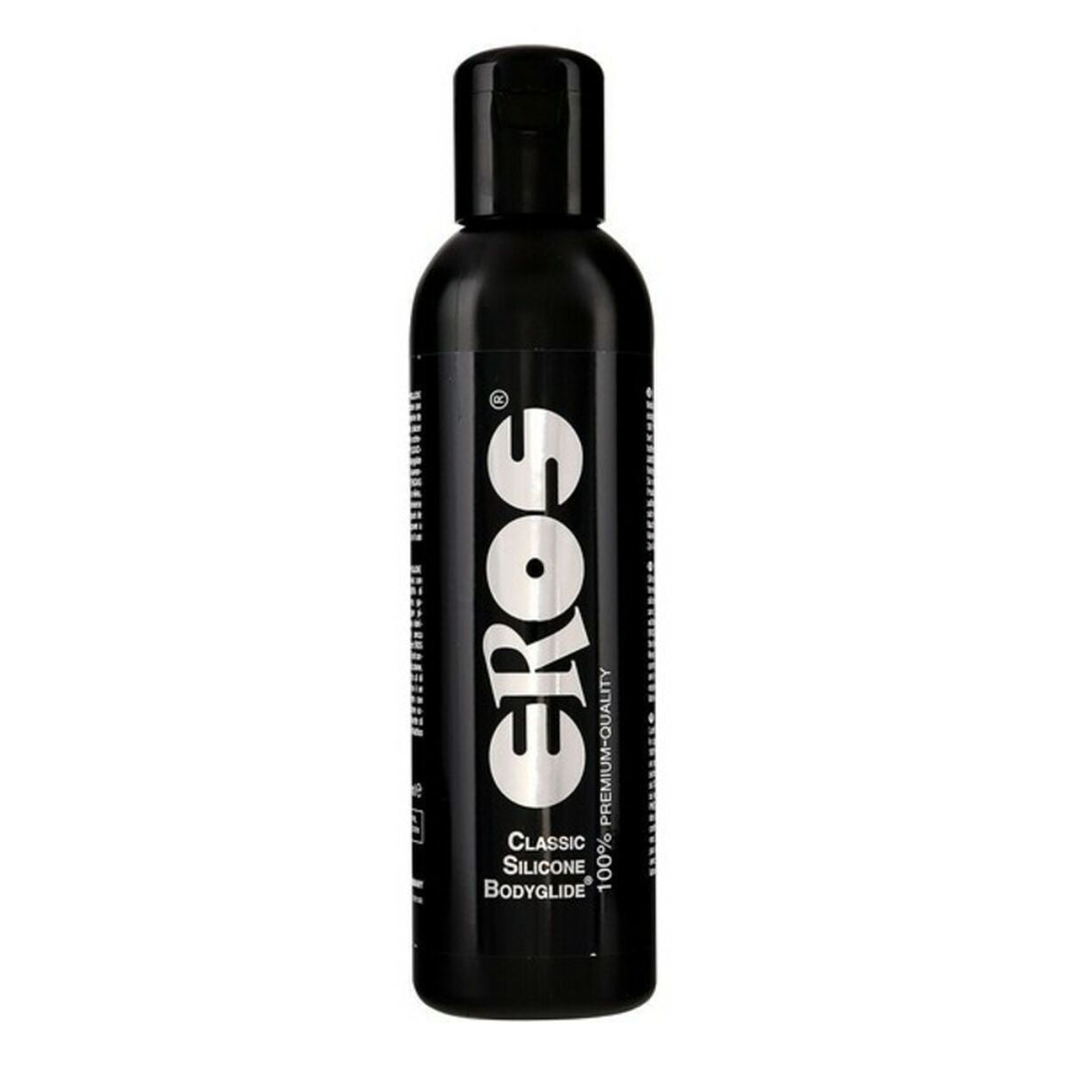 Lubricante de silicona Eros 500 ml, textura sedosa y duradera, libre de ftalatos y compatible con juguetes y preservativos, ideal para experiencias prolongadas.