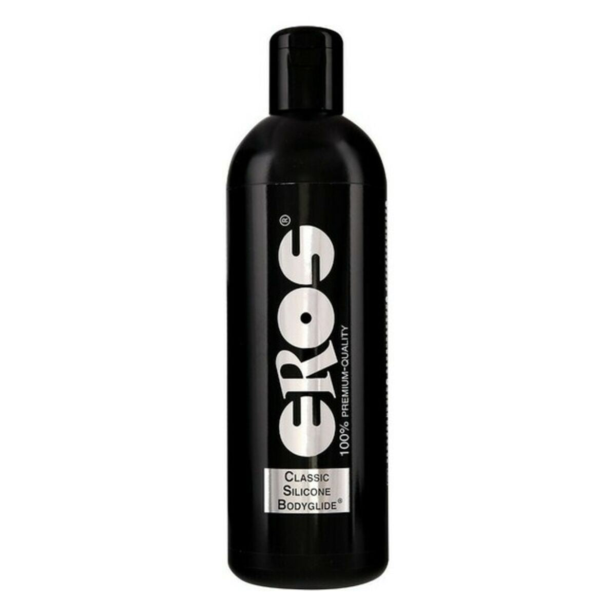 Lubricante de silicona Eros Classic Body Glide, textura sedosa y duradera, libre de parabenos, compatible con preservativos y juguetes, ideal para experiencias íntimas prolongadas.