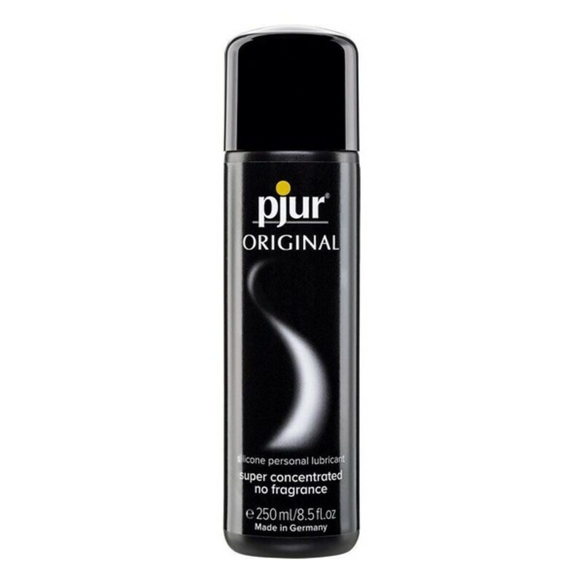 Lubricante de silicona Pjur Original Super Concetrated 250 ml, textura sedosa, uso íntimo y corporal, compatible con preservativos.