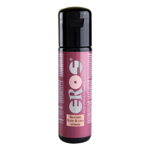 Lubricante íntimo Eros Woman Silicone Glide and Care silicona 100 ml envío discreto