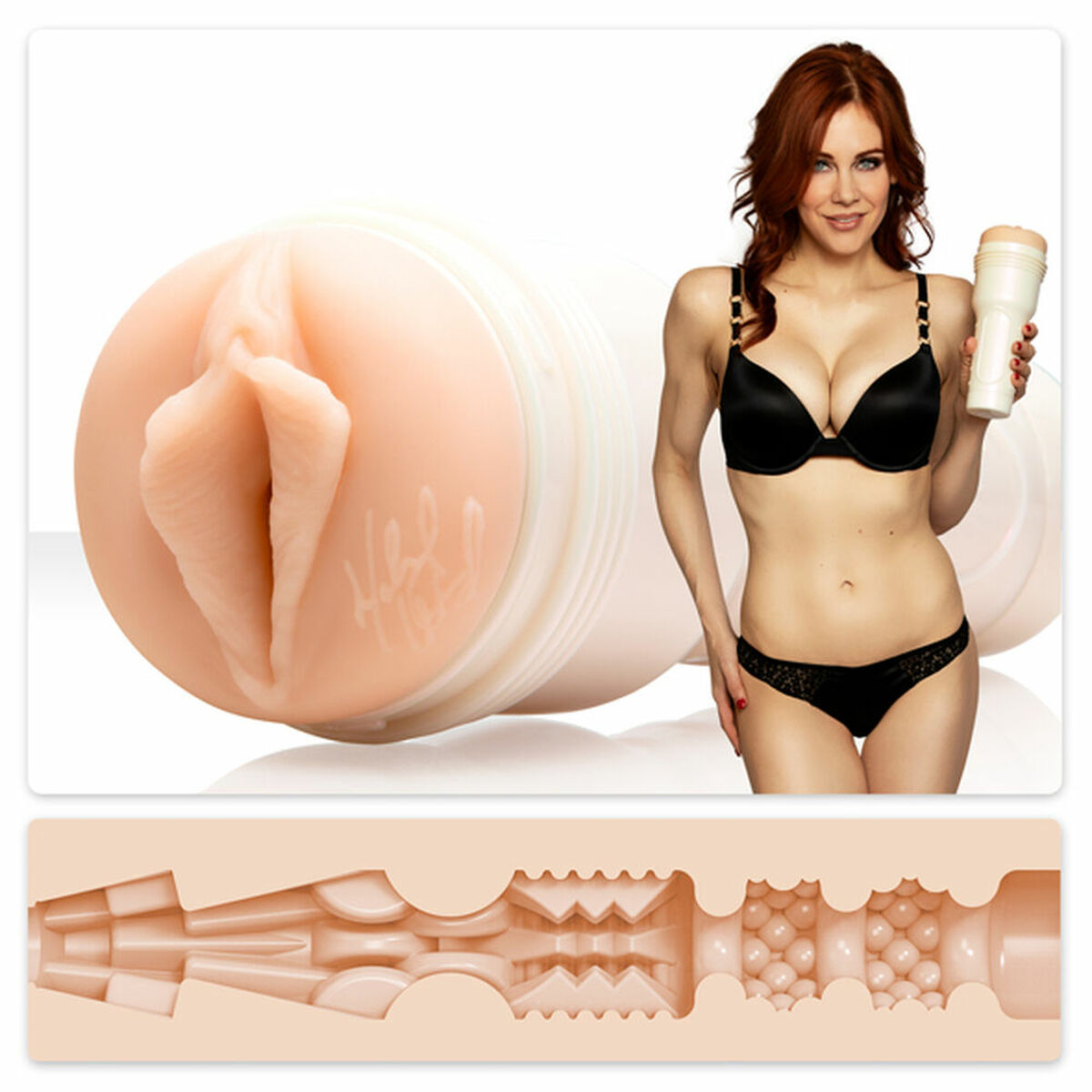 Masturbador Fleshlight Maitland Ward Beige silicona realista resistente al agua envío discreto