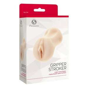 Masturbador S Pleasures Gripper Stroker beige TPR realista compacto discreto envío confidencial