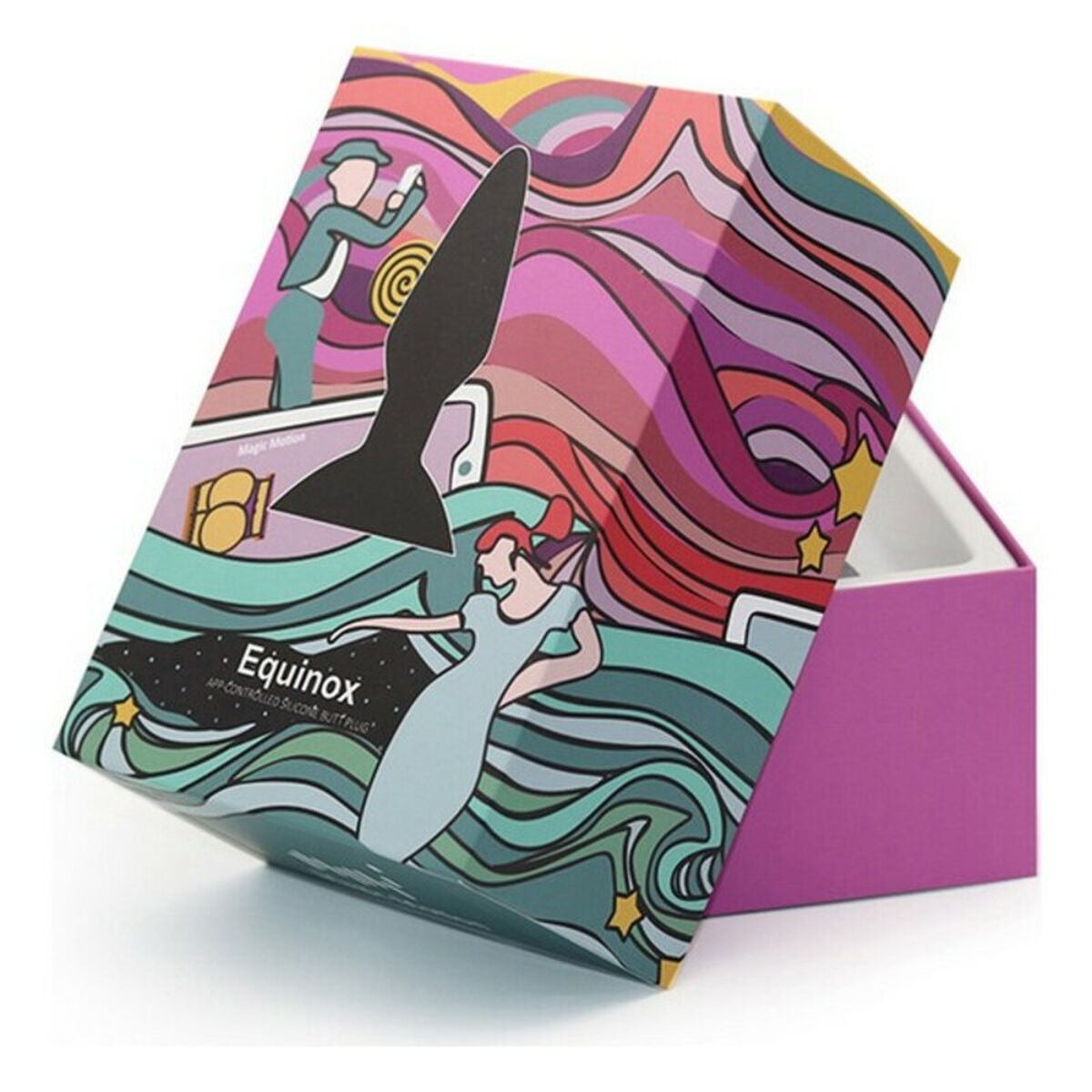 Plug anal Magic Motion Equinox negro 8,8 cm silicona médica Bluetooth envío discreto