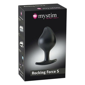 Plug Anal Mystim Rocking Force S Negro silicona médica ergonómico 9.5 cm resistente al agua