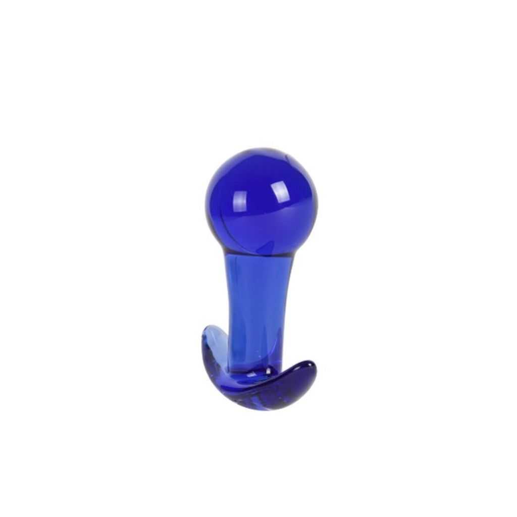 Plug anal de vidrio azul S Pleasures 8,5 cm, diseño elegante, resistente al agua y fácil de limpiar.