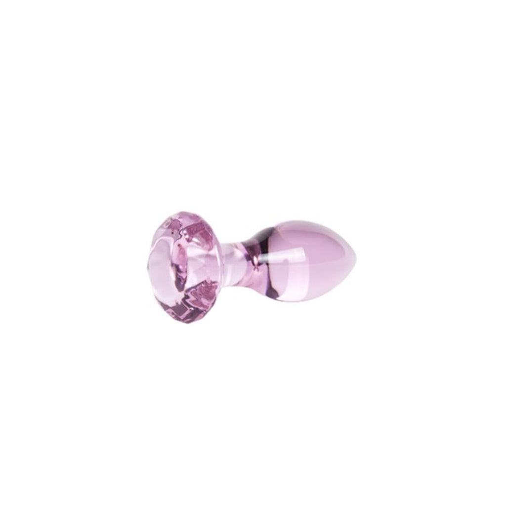 Plug anal rosa de silicona S Pleasures con forma cónica, resistente al agua y ergonómico.