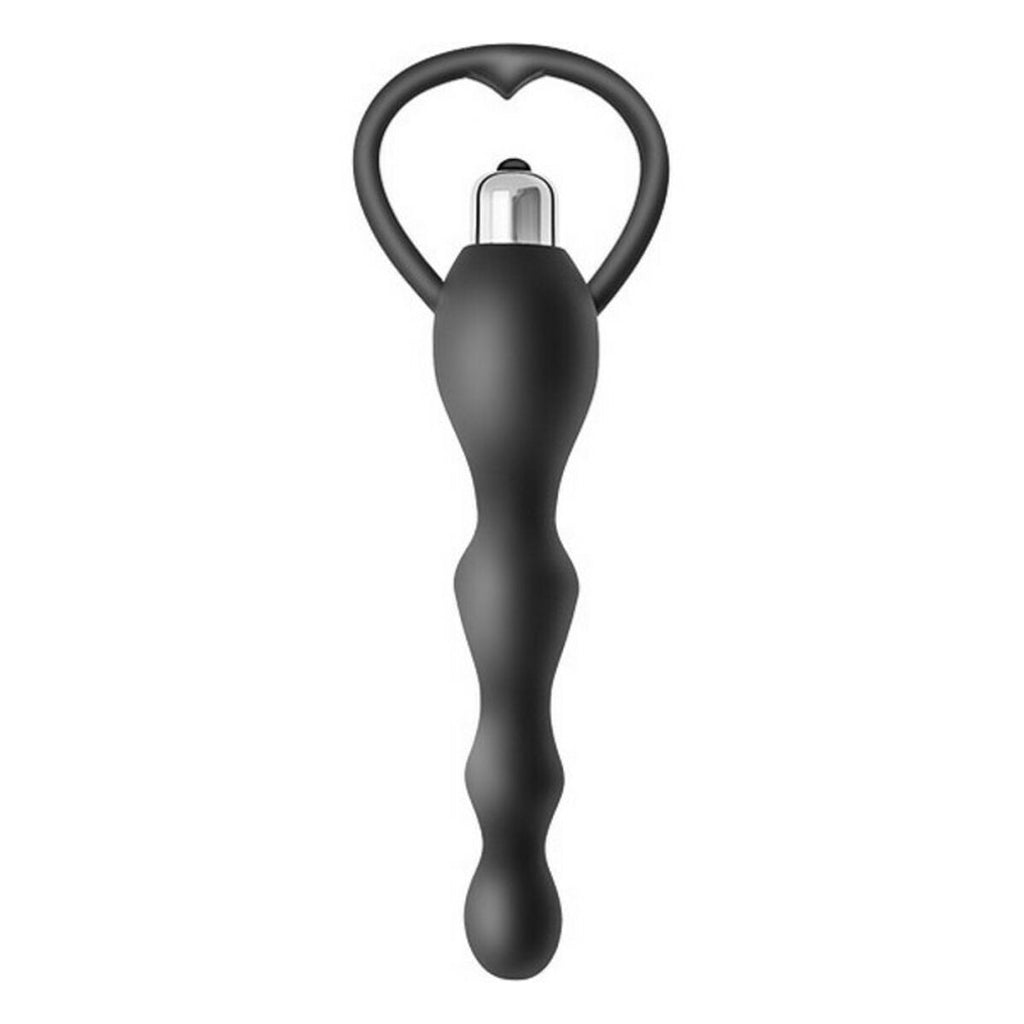 Plug Anal S Pleasures Tender Negro silicona premium con 10 modos de vibración ideal principiantes
