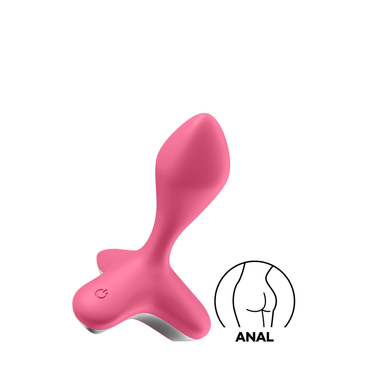 Plug Anal Satisfyer Game Changer Rosa de silicona médica, recargable por USB y resistente al agua, diseño ergonómico y discreto.