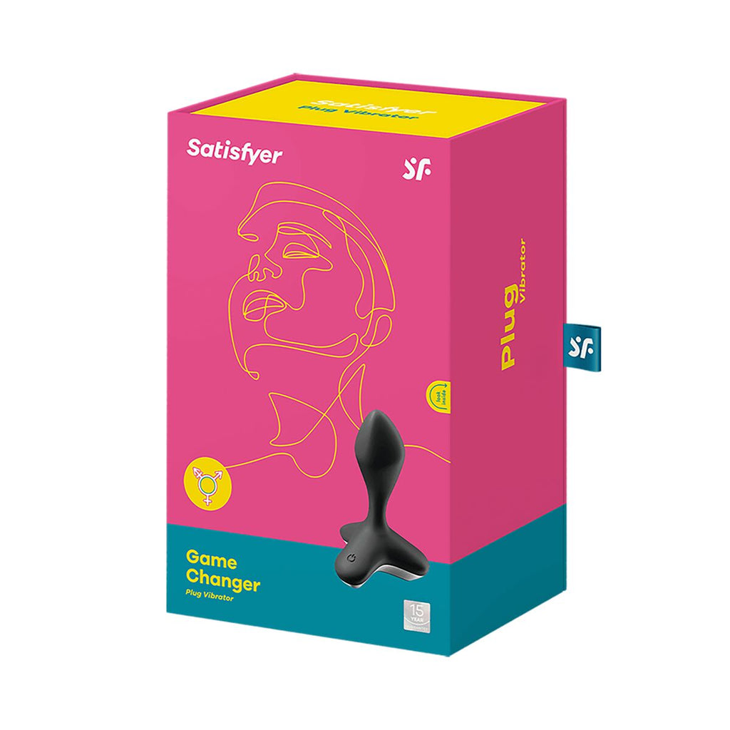 Plug Anal Satisfyer Game Changer Rosa de silicona médica, recargable por USB y resistente al agua, diseño ergonómico y discreto.