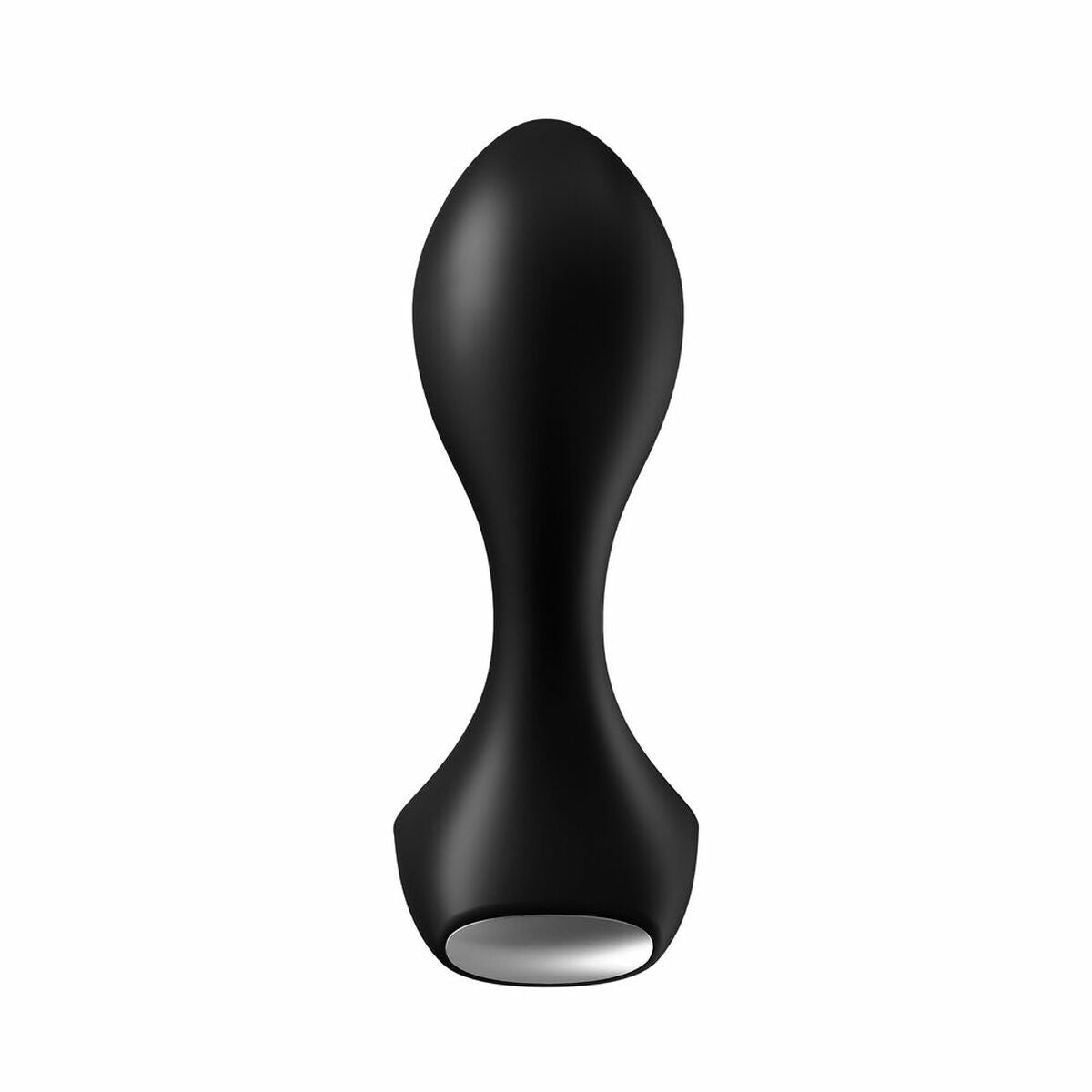 Plug anal Satisfyer negro de silicona médica con 12 modos de vibración recargable por USB resistente al agua