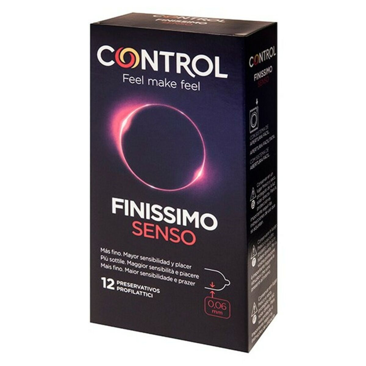 Preservativos Control Finissimo Senso 12 unidades grosor 0.06 mm envío discreto