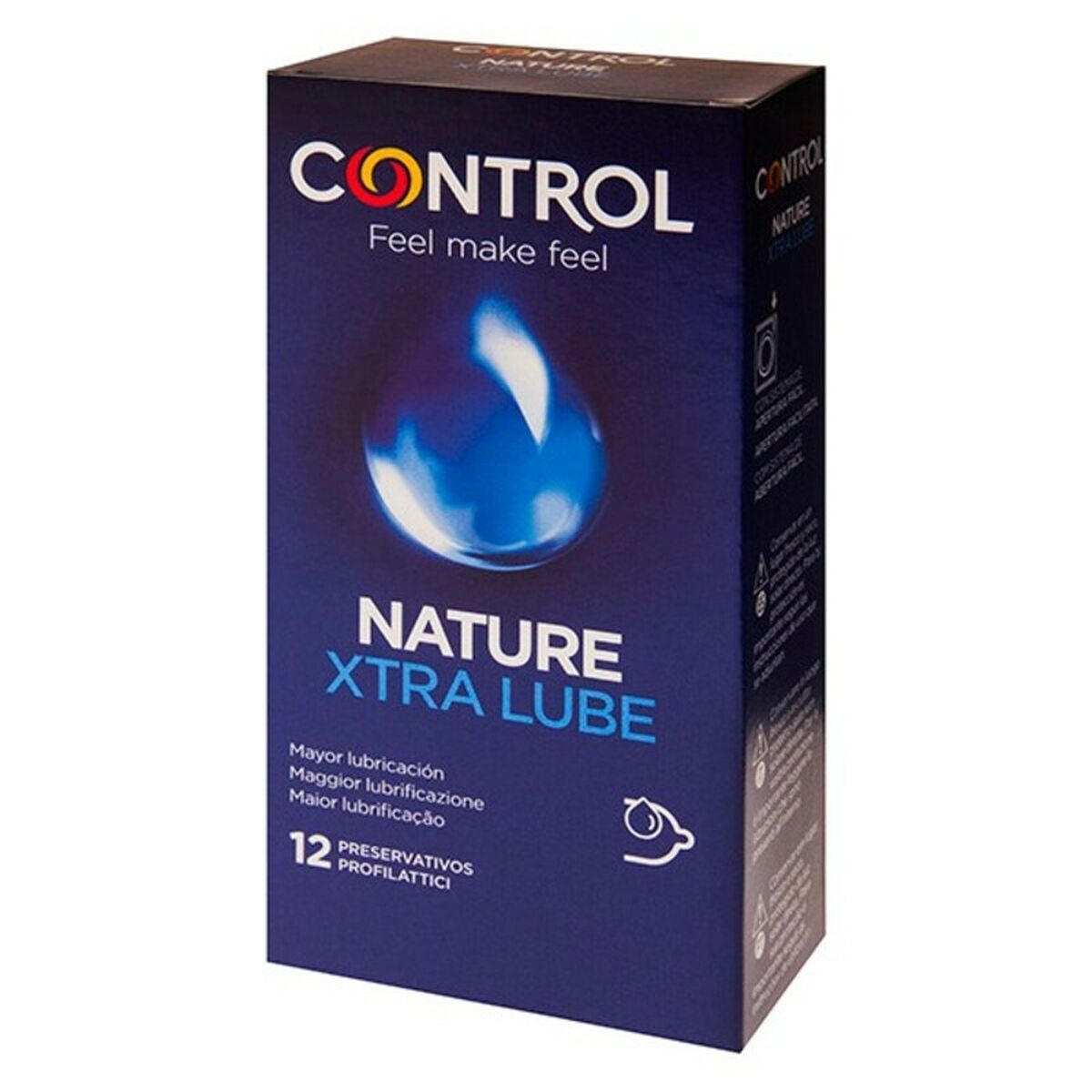 Preservativos Control Nature Extra Lube 12 unidades lubricación extra envío discreto