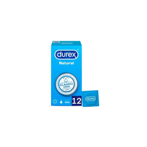 Preservativos Durex Natural con ajuste cómodo y protección segura para una experiencia íntima sin barreras