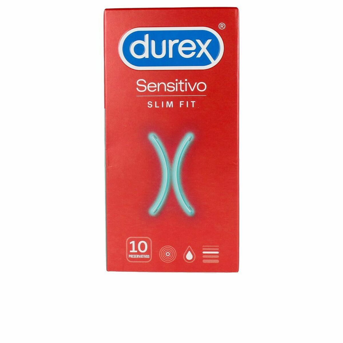 Preservativos Durex Sensitivo Suave Slim Fit 10 unidades látex natural envío discreto